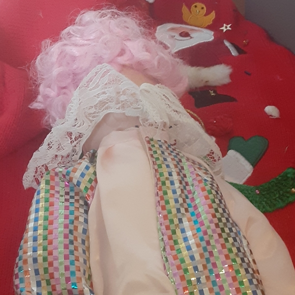 Ceramic doll pink collectible - Picture 6 of 6